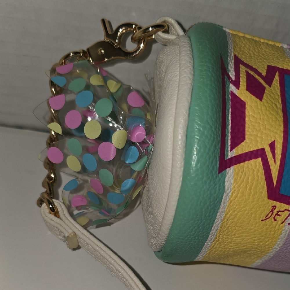 Betsey Johnson Smartie Pants Candy Roll Crossbody Bag - Picture 7 of 11